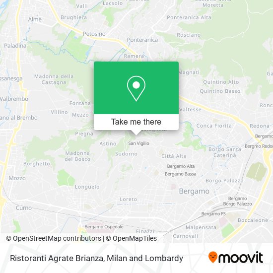 Ristoranti Agrate Brianza map