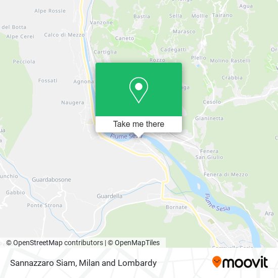 Sannazzaro Siam map