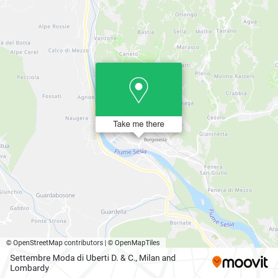 Settembre Moda di Uberti D. & C. map