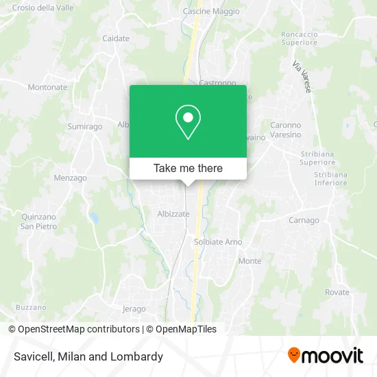 Savicell map