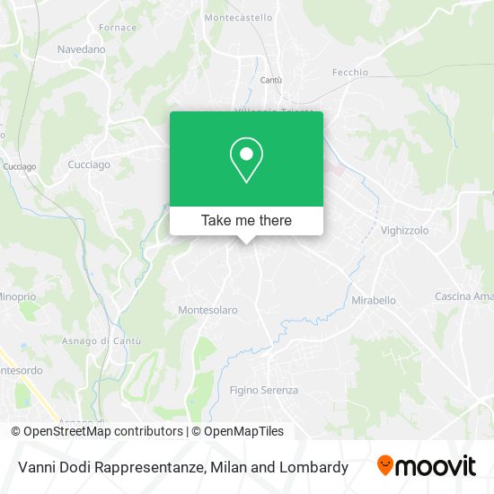 Vanni Dodi Rappresentanze map