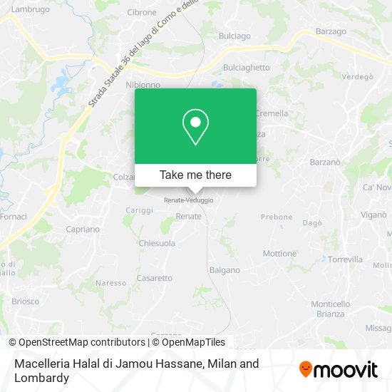 Macelleria Halal di Jamou Hassane map