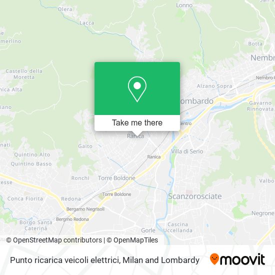Punto ricarica veicoli elettrici map