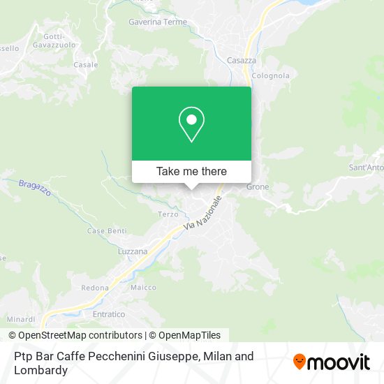 Ptp Bar Caffe Pecchenini Giuseppe map