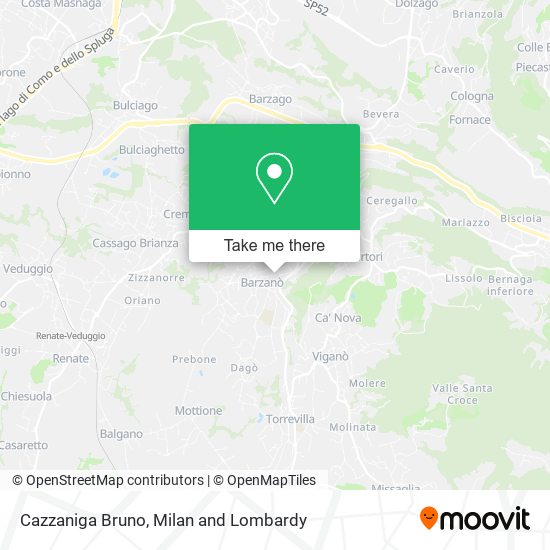 Cazzaniga Bruno map