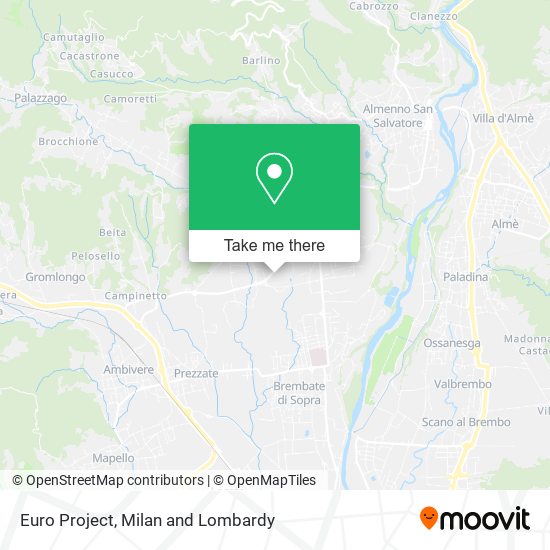 Euro Project map