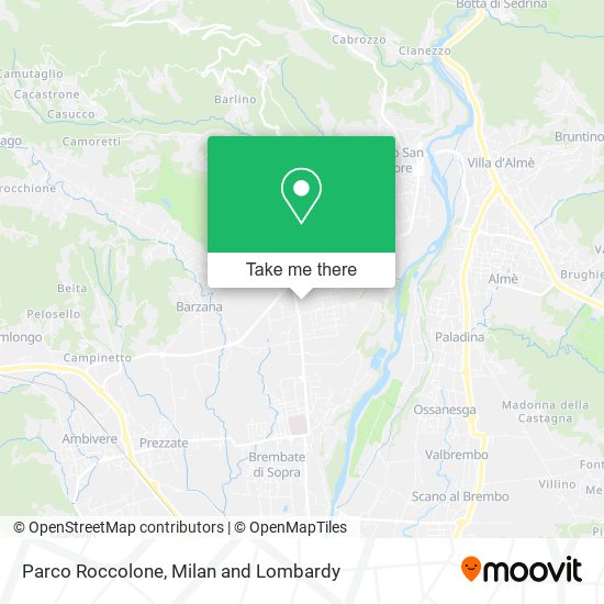 Parco Roccolone map
