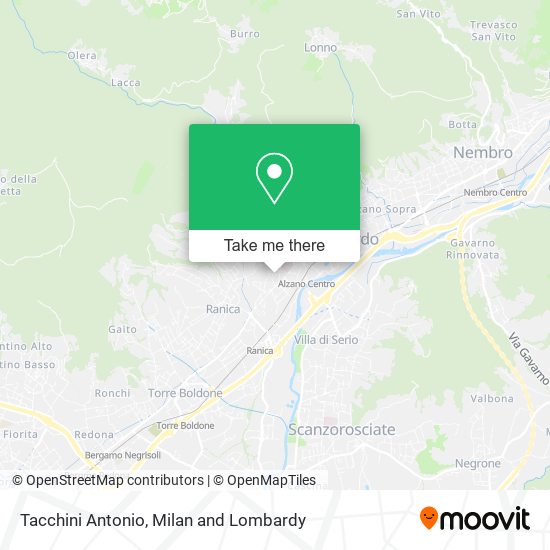 Tacchini Antonio map