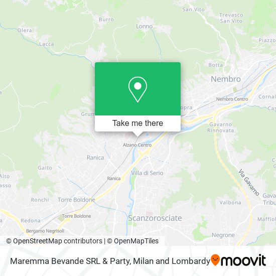 Maremma Bevande SRL & Party map