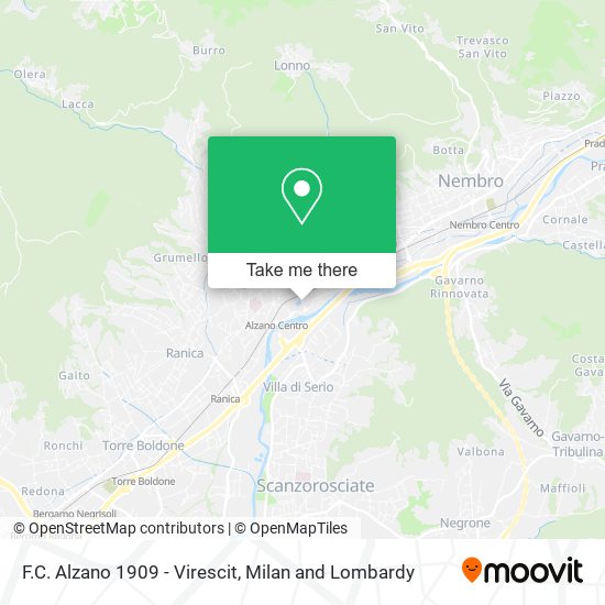 F.C. Alzano 1909 - Virescit map