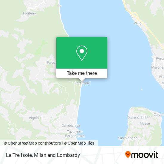 Le Tre Isole map