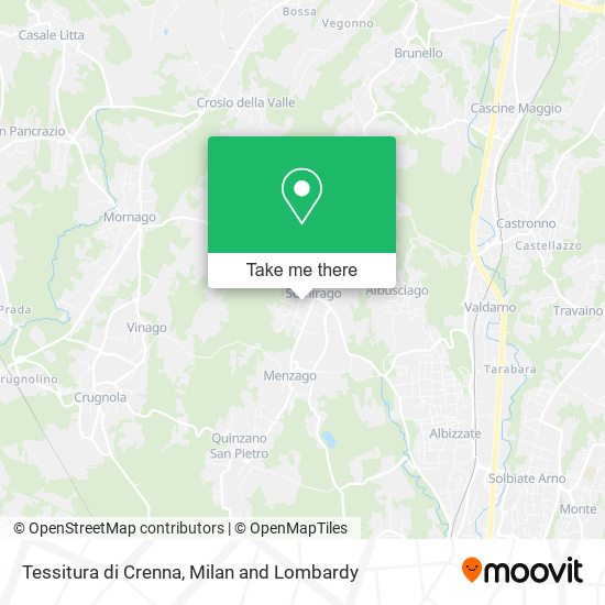 Tessitura di Crenna map