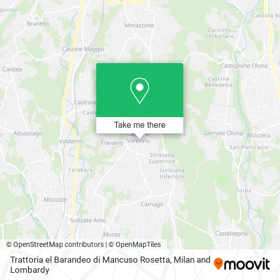 Trattoria el Barandeo di Mancuso Rosetta map