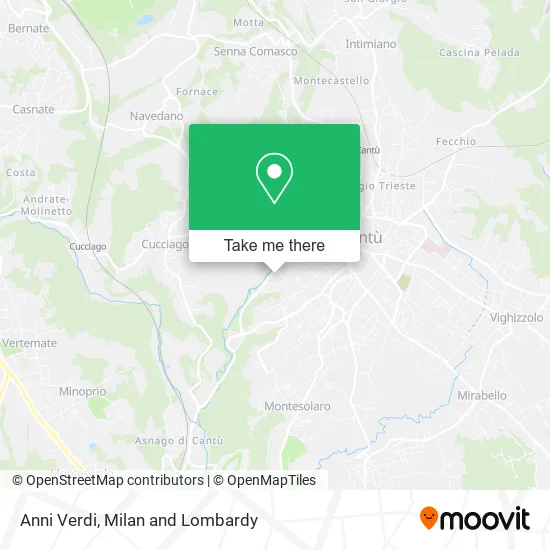 Anni Verdi map