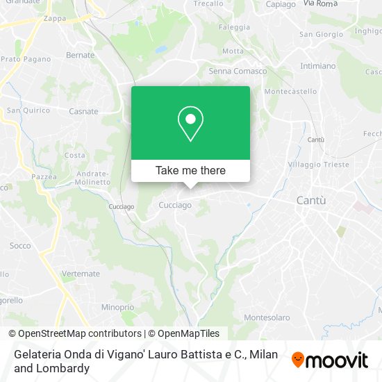 Gelateria Onda di Vigano' Lauro Battista e C. map