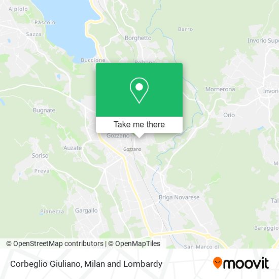 Corbeglio Giuliano map
