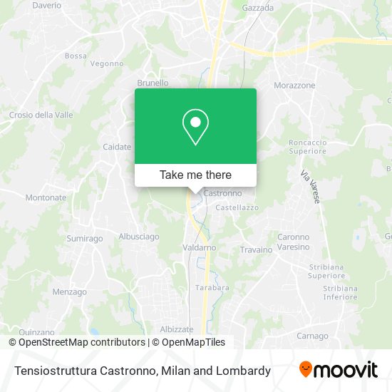 Tensiostruttura Castronno map