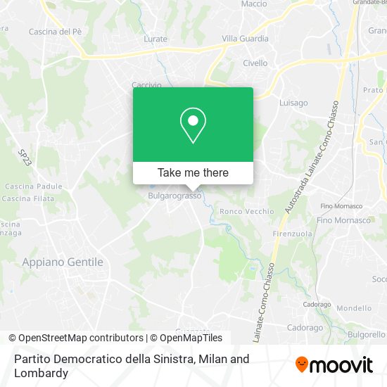 Partito Democratico della Sinistra map