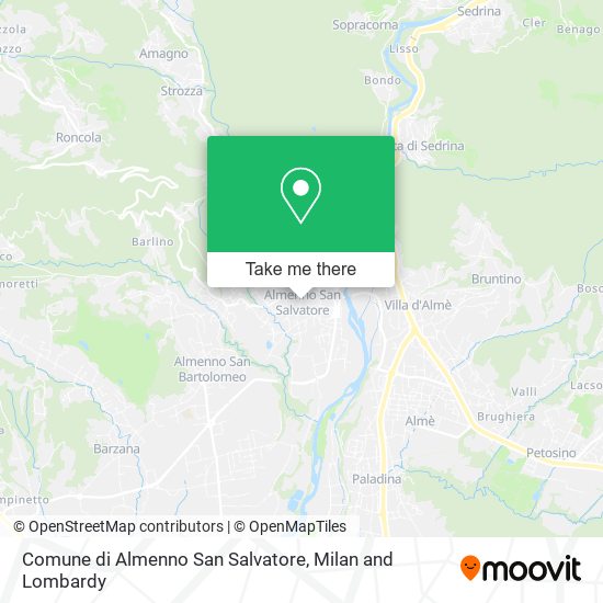 Comune di Almenno San Salvatore map