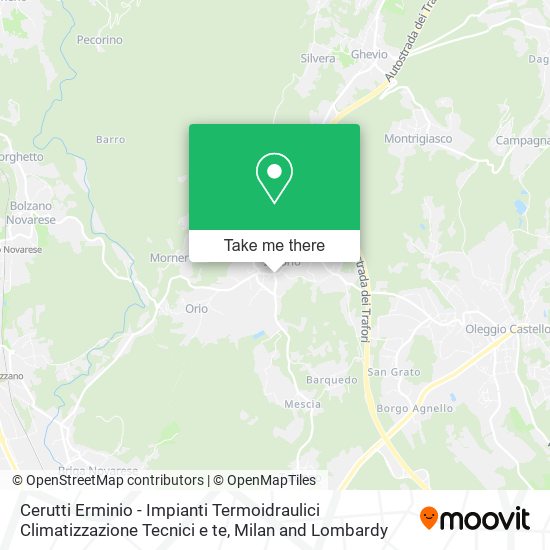 Cerutti Erminio - Impianti Termoidraulici Climatizzazione Tecnici e te map