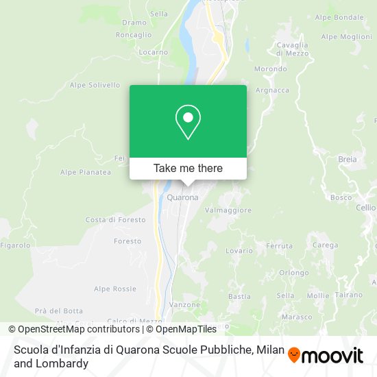 Scuola d'Infanzia di Quarona Scuole Pubbliche map
