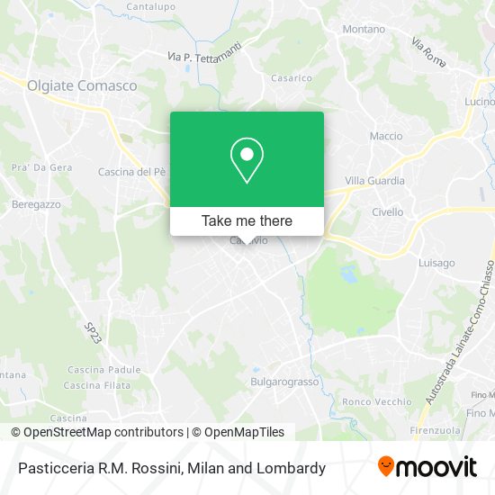 Pasticceria R.M. Rossini map