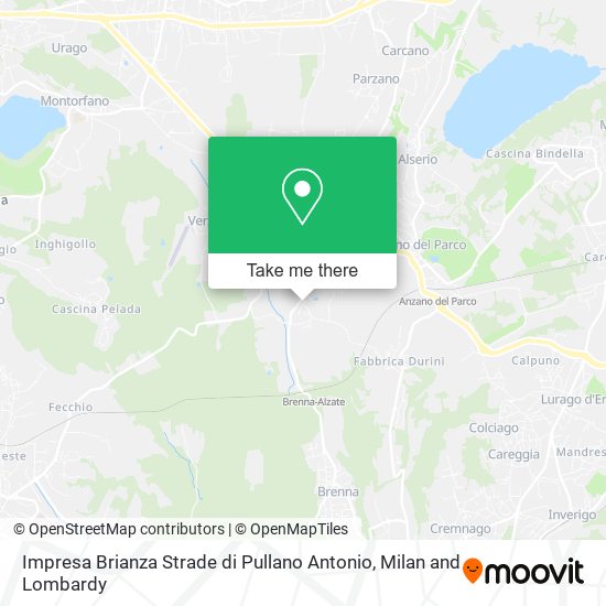 Impresa Brianza Strade di Pullano Antonio map