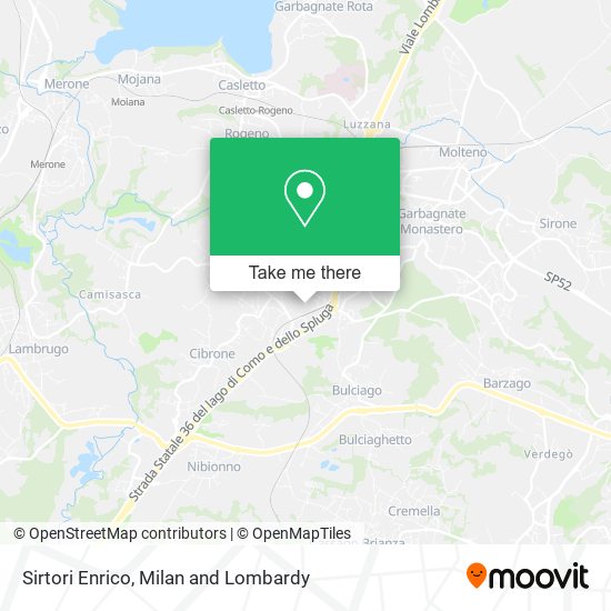 Sirtori Enrico map
