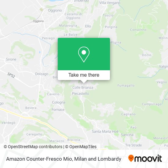Amazon Counter-Fresco Mio map
