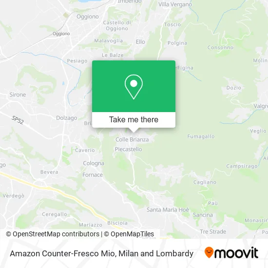 Amazon Counter-Fresco Mio map
