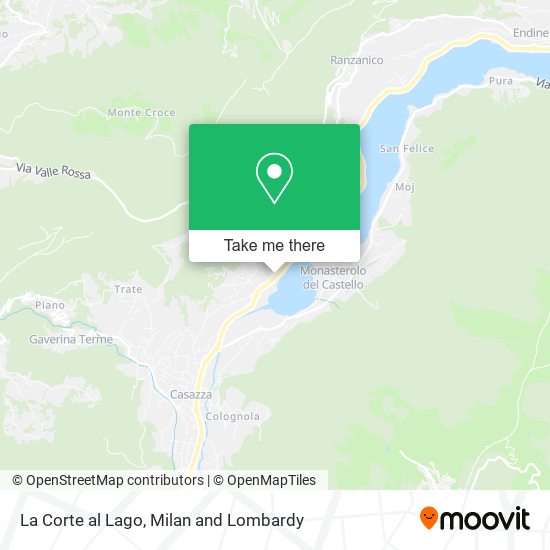 La Corte al Lago map
