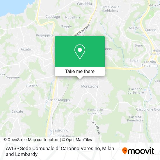 AVIS - Sede Comunale di Caronno Varesino map