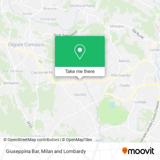 Giuseppina Bar map