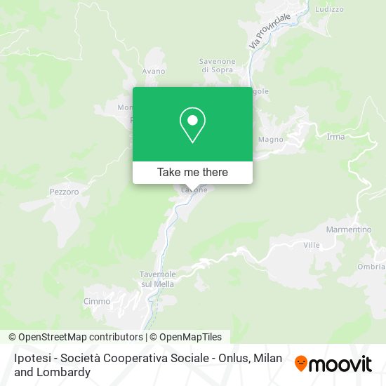 Ipotesi - Società Cooperativa Sociale - Onlus map