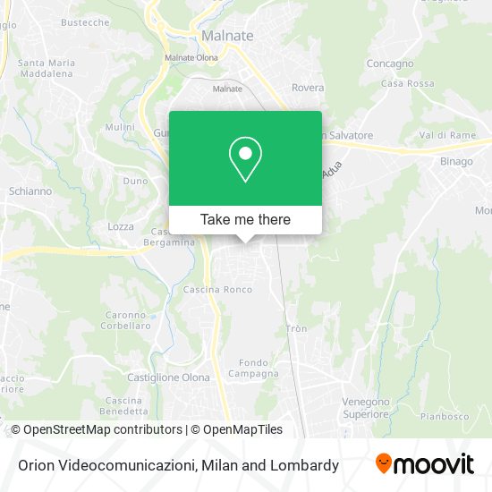 Orion Videocomunicazioni map