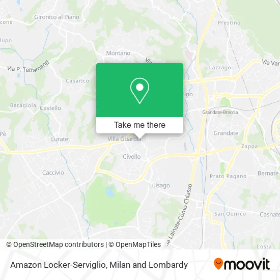 Amazon Locker-Serviglio map