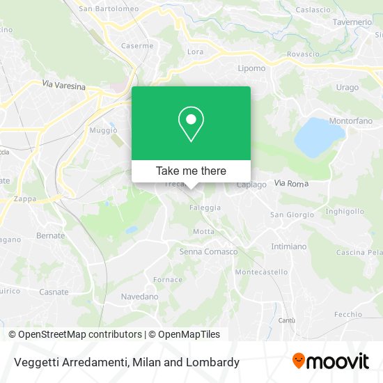 Veggetti Arredamenti map