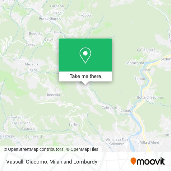Vassalli Giacomo map