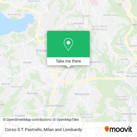 Corso S.T. Pastrello map
