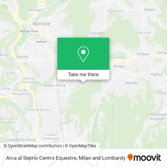 Arca al Seprio Centro Equestre map