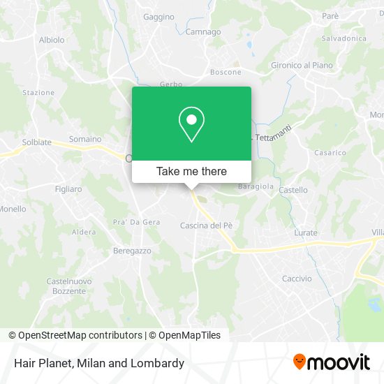 Hair Planet map