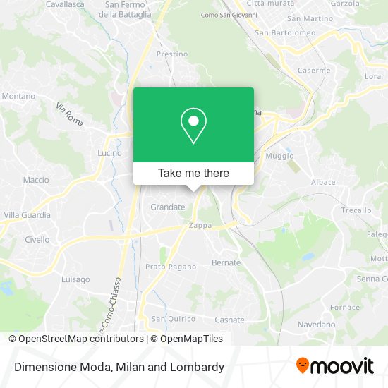 Dimensione Moda map