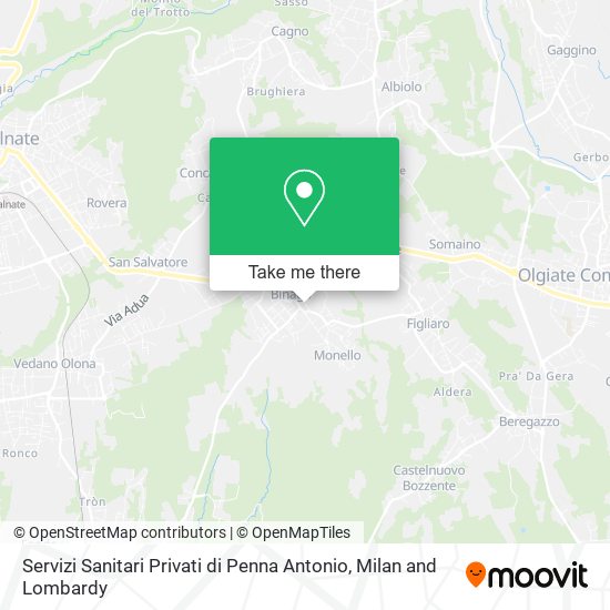 Servizi Sanitari Privati di Penna Antonio map