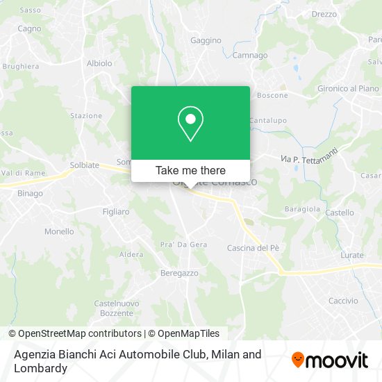 Agenzia Bianchi Aci Automobile Club map