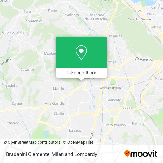 Bradanini Clemente map
