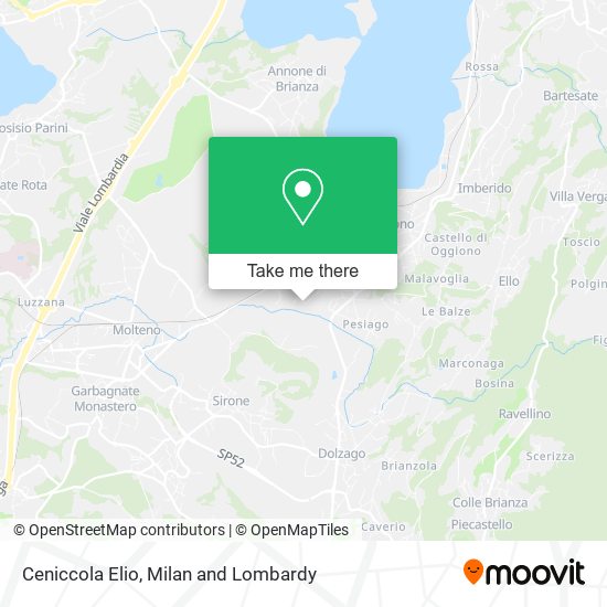 Ceniccola Elio map