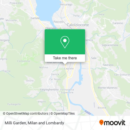 Milli Garden map