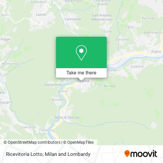 Ricevitoria Lotto map
