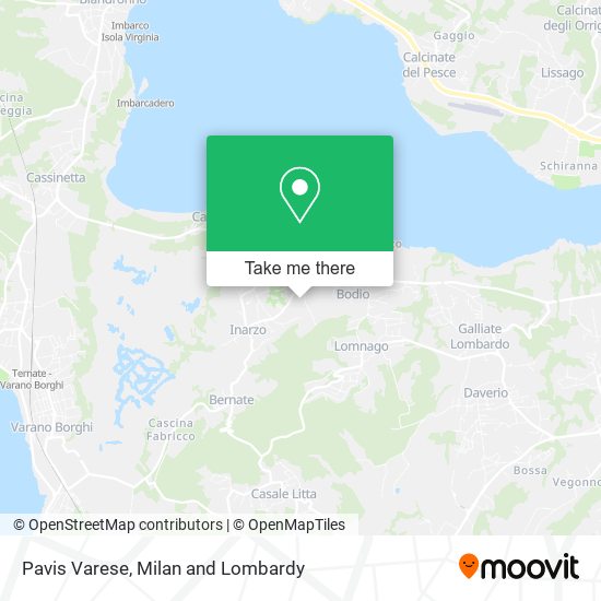 Pavis Varese map