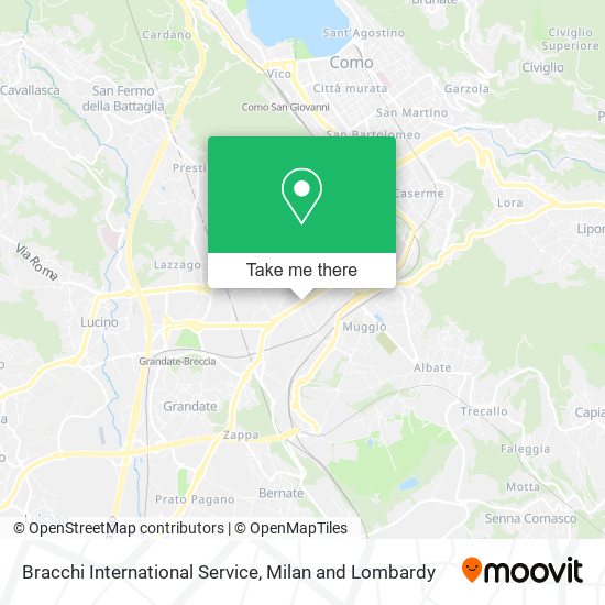 Bracchi International Service map